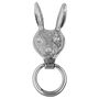 Brass Hare Door Knocker Nickel Finish, thumbnail 3 of 8