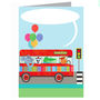Personalised Bubble Animal Bus Card, thumbnail 2 of 3