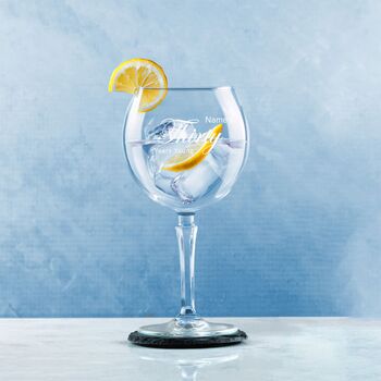 Personalised 30th Birthday Hudson Gin Glass, 5 of 8