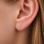 Sterling Silver Sun Stud Earrings, thumbnail 1 of 6