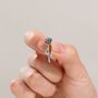 Sterling Silver Rose Flower Crawler Earrings, thumbnail 6 of 10