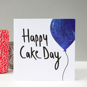 Happy Cake Day Balloon Card, 6 of 8