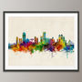 Boston Massachusetts Skyline Cityscape Art Print, thumbnail 5 of 8