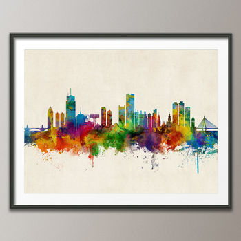 Boston Massachusetts Skyline Cityscape Art Print, 5 of 8