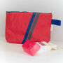 No3 Small Upcycled Versatile Sailcloth Pouch, thumbnail 1 of 7