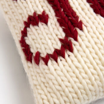 Cushion Cover Knitting Kit Joy, 4 of 8