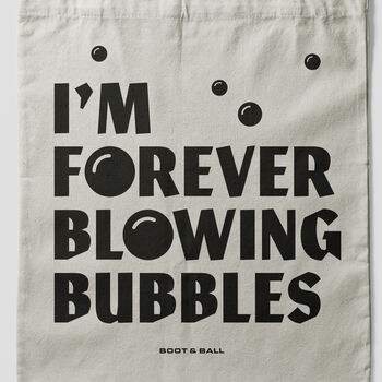West Ham I'm Forever Blowing Bubbles Tote Bag, 2 of 2