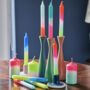 Neon Dip Dyed Dining Candles, thumbnail 2 of 12