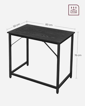 Computer Desk Industrial Style Workstation Metal Frame, 11 of 12