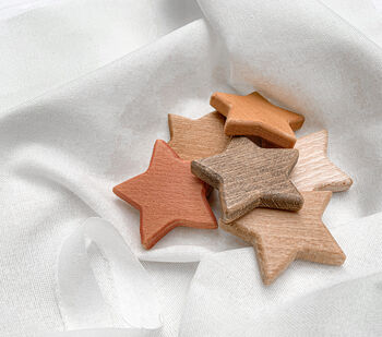 Twinkle Wooden Stars Personalised Garland, 4 of 4