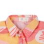 Candy Escape Printed Cotton Shirt, Pink And Yellow, thumbnail 11 of 11