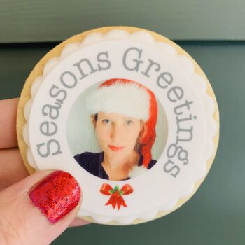 Personalised Edible Photo Christmas Biscuit Gift Box, 8 of 8