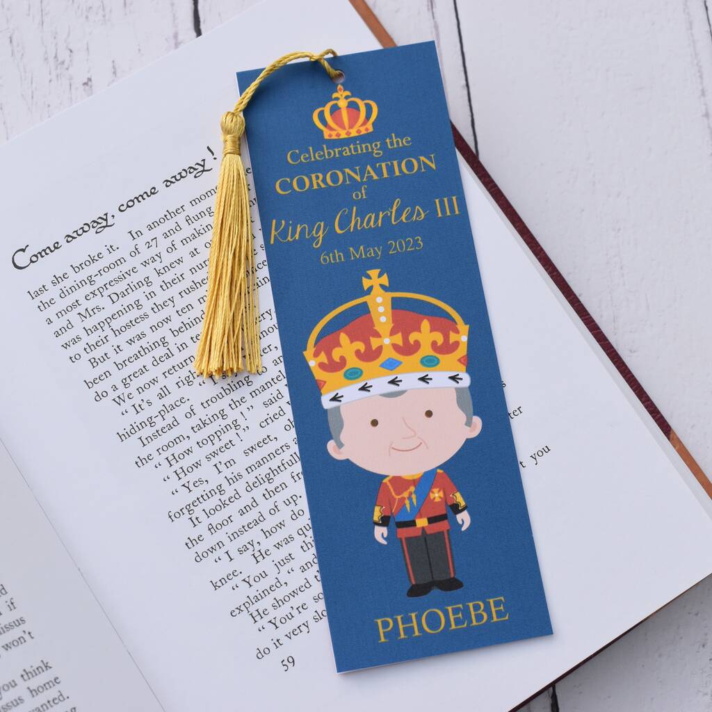 King Charles Coronation Bookmark, 1 of 3