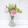 Luxury Pink Artificial Peony Bouquet In Vase Or Loose, thumbnail 2 of 4