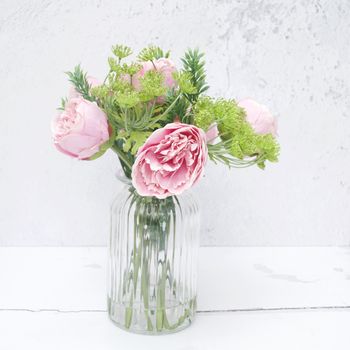 Luxury Pink Artificial Peony Bouquet In Vase Or Loose, 2 of 4