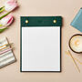 Personalised Vegan Leather Refillable Notepad, thumbnail 9 of 12