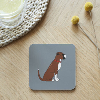 Boxer Cufflinks Personalised Dog Lover Gift, 9 of 12