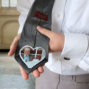 Personalised Photo Wedding Tie Patch, 6 of 8