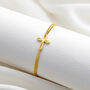18ct Gold Plated First Communion Cross Bracelet, thumbnail 1 of 3