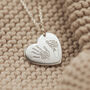 Personalised Hand And Footprint Heart Necklace, thumbnail 1 of 8