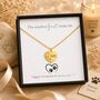 Personalised Engraved Name Necklace Dog Paw Print Design, thumbnail 3 of 11
