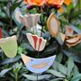 Set Of Three Personalised Garden Leaves Pot Stakes, thumbnail 4 of 7