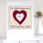 Personalised 40th Ruby Wedding Anniversary Card, thumbnail 1 of 12