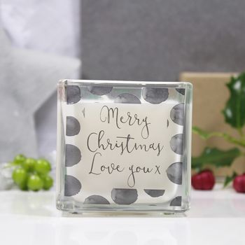 Merry Christmas Scented Square Candle For Family, 10 of 12