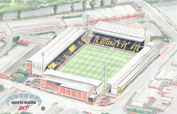 Notts County Meadow Lane Stadium Art Print, 2 of 3