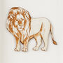 Personalised Lion Wall Art New Baby Gift, thumbnail 2 of 4
