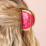 Large Pink Melon Hair Clip, thumbnail 4 of 4