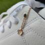 Tiny Butterfly Dangle Lace Sneaker Skate Charm, thumbnail 4 of 4