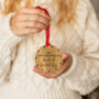 Personalised First Christmas As Grandparents Decoration, thumbnail 1 of 7