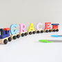 Coloured Personalised Name Train Items, thumbnail 2 of 3