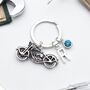 Motorbike Personalised Keyring Biker Gift. Motorbike Present For Him, thumbnail 1 of 9