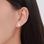 Sterling Silver Tiny Voodoo Doll Stud Earrings, thumbnail 3 of 11
