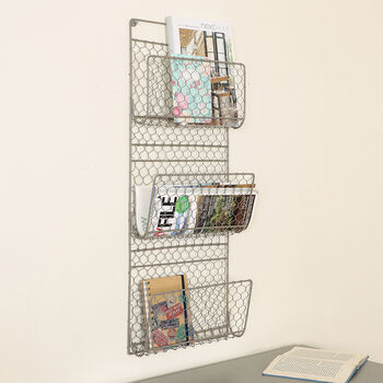 Three Compartment Mail And Magazine Rack, 3 of 4