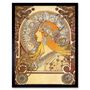 Alphonse Mucha Zodiac 1896 Art Noveaux Advert Print, thumbnail 1 of 3