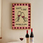 Personalised Partners In Wine Funny Friend Print, thumbnail 10 of 12