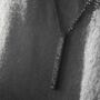 Black Personalised Bar Necklace, thumbnail 2 of 8