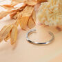 Minimalist Twisted Open Cuff Bracelet, thumbnail 9 of 10