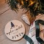 Personalised We Believe Christmas Wooden Plaque, thumbnail 2 of 4