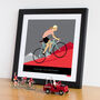 Personalised Cycling Print, Queen Of The Mountains, thumbnail 5 of 8