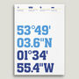 Your Cricket Club, Coordinates Typography Prints, thumbnail 2 of 4
