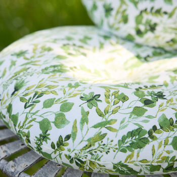 Botanical Leaves Round Garden Seat Pads, 4 of 5