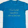 Personalised Adults What My Face Says T Shirt, thumbnail 2 of 7
