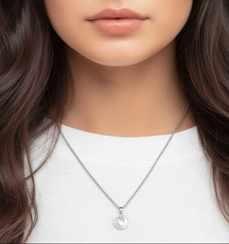 Nami 925 Sterling Silver Wave Pendant Necklace, 4 of 5