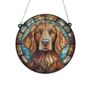 Red Setter Stained Glass Effect Suncatcher, thumbnail 2 of 6