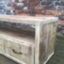 Industrial Reclaimed Wood Tv Stand Media Unit 203, thumbnail 2 of 5
