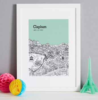 Personalised Clapham Print, 6 of 9